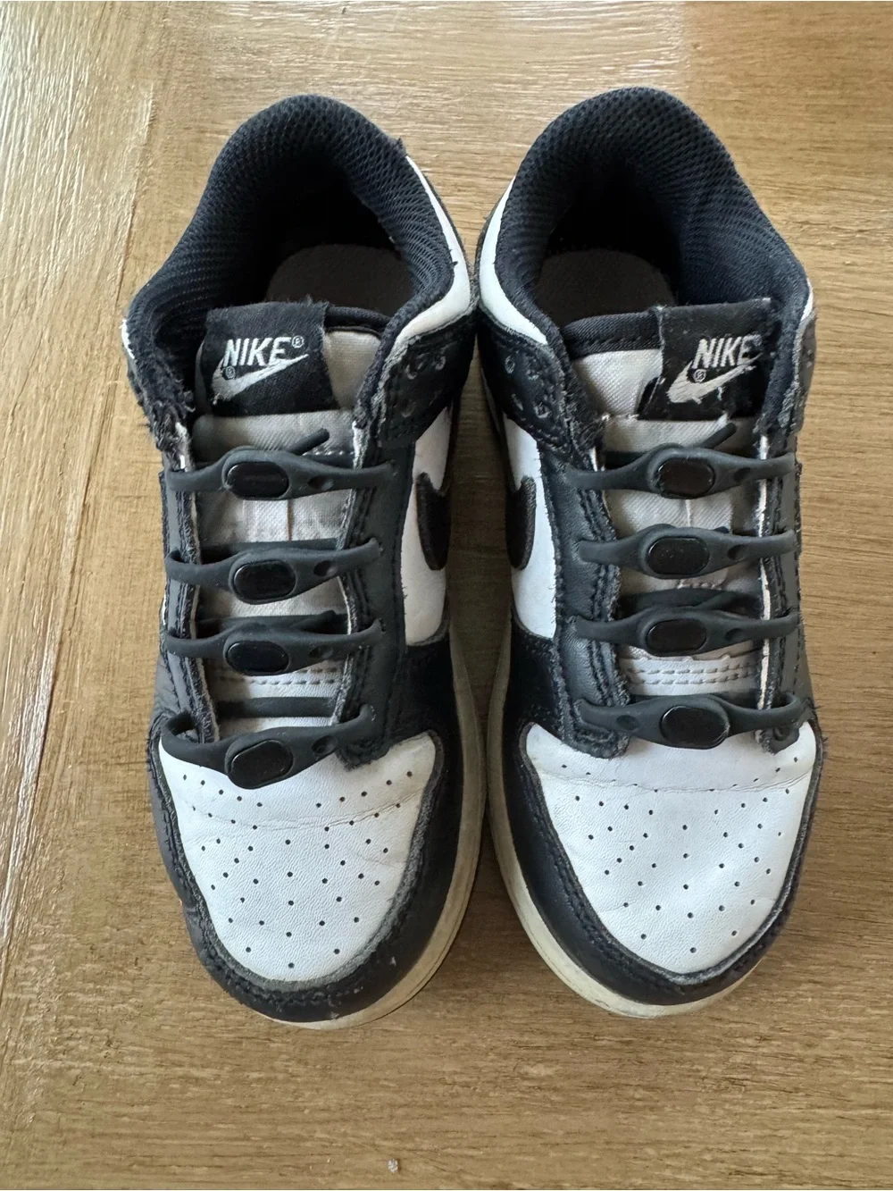 Nike Kids Black and White Low-Top Sneakers